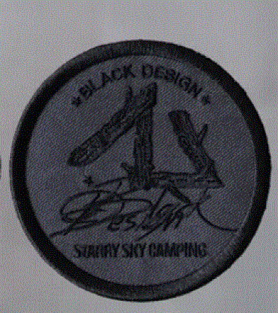 BLACK Design 經典Logo 布標-灰
